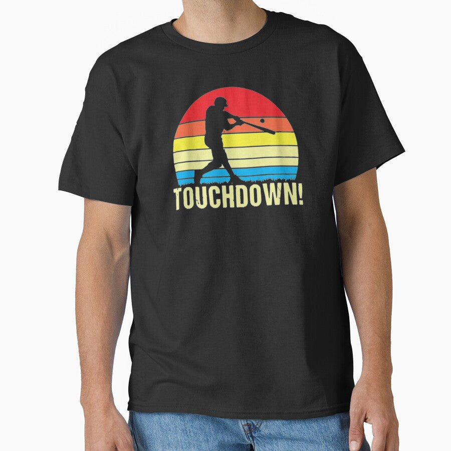 Touchdown!- Funny baseball great for games by CDsTees - Adult & Kids T-Shirts, Sweatshirts & Hoodies apparel design preview 1