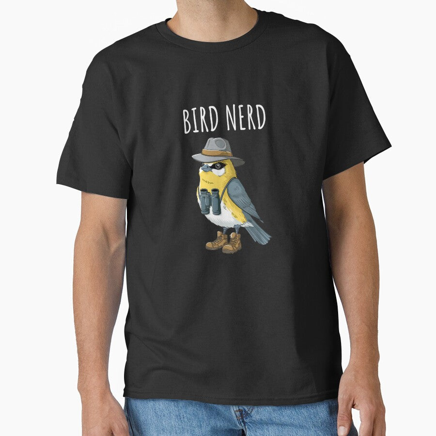 Bird Nerd Funny Birdwatcher With Binoculars Hat by - Adult & Kids T-Shirts, Sweatshirts & Hoodies apparel design preview 1
