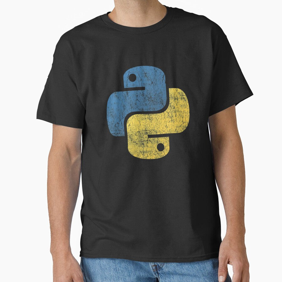 Vintage Python by Solo Geek - Adult & Kids T-Shirts, Sweatshirts & Hoodies apparel design preview 1