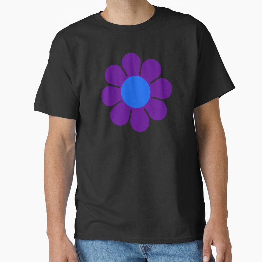 Purple Blue Hippie Flower by hilda74 - Adult & Kids T-Shirts, Sweatshirts & Hoodies apparel design preview 1
