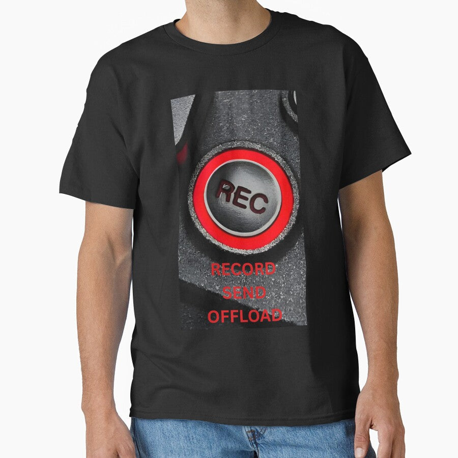 Retro RECORD Button by Angry Bunny Clinic - Adult & Kids T-Shirts, Sweatshirts & Hoodies apparel design preview 1