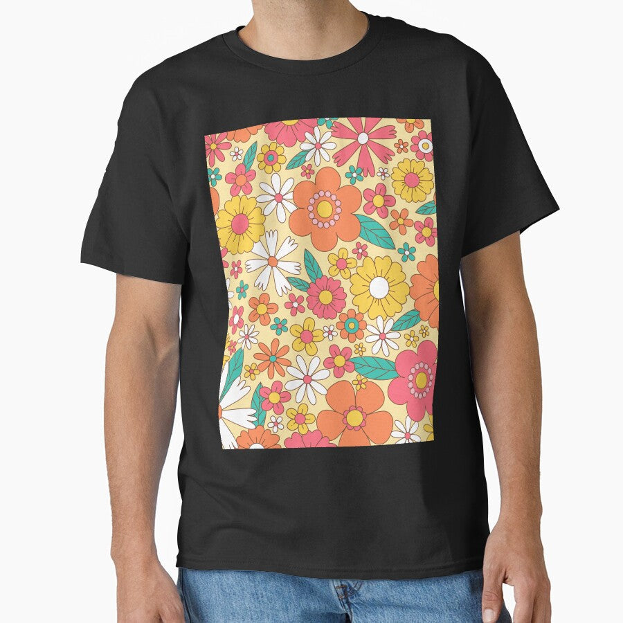 60s flower by zaher97 - Adult & Kids T-Shirts, Sweatshirts & Hoodies apparel design preview 1