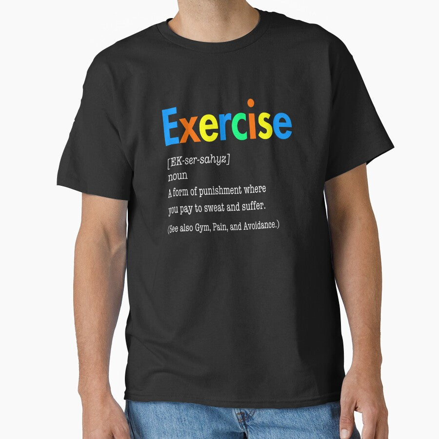 Exercise Definition Funny Punishment Workout by - Adult & Kids T-Shirts, Sweatshirts & Hoodies apparel design preview 1