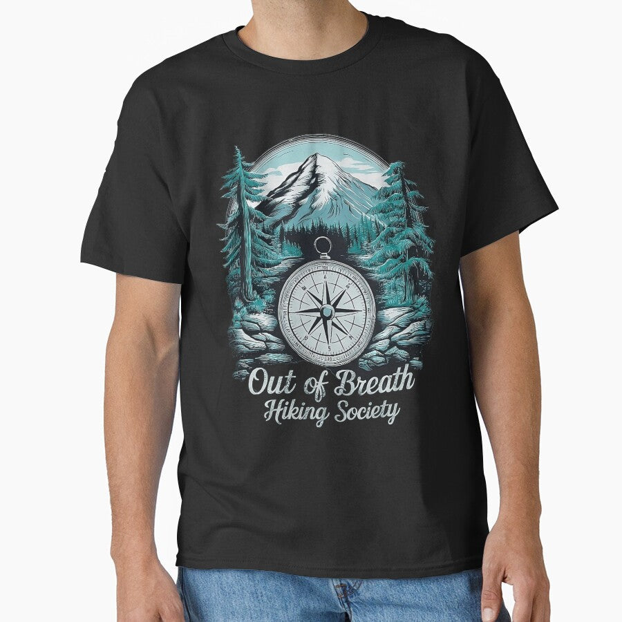 Out of breath hiking society by venavar - Adult & Kids T-Shirts, Sweatshirts & Hoodies apparel design preview 1