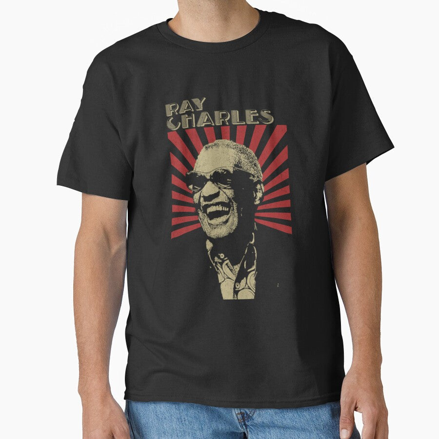 Ray Charles Vintage Style by CarmelaSam - Adult & Kids T-Shirts, Sweatshirts & Hoodies apparel design preview 1