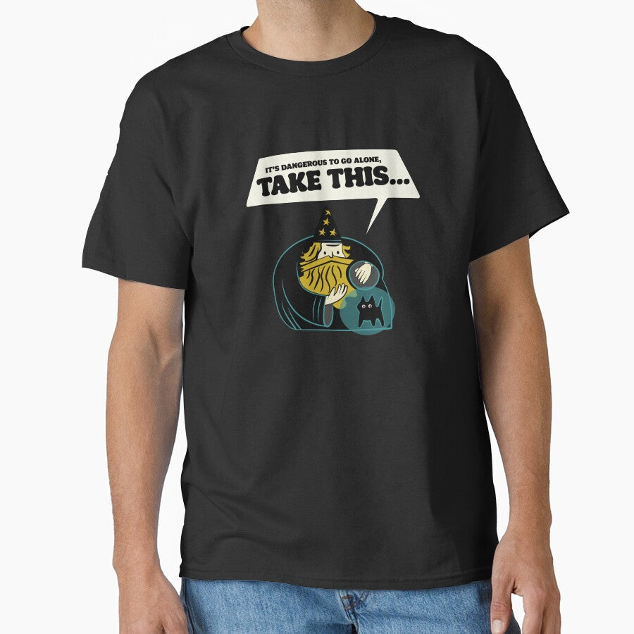 Wizard with Mystic Cat by beboplab - Adult & Kids T-Shirts, Sweatshirts & Hoodies apparel design preview 1