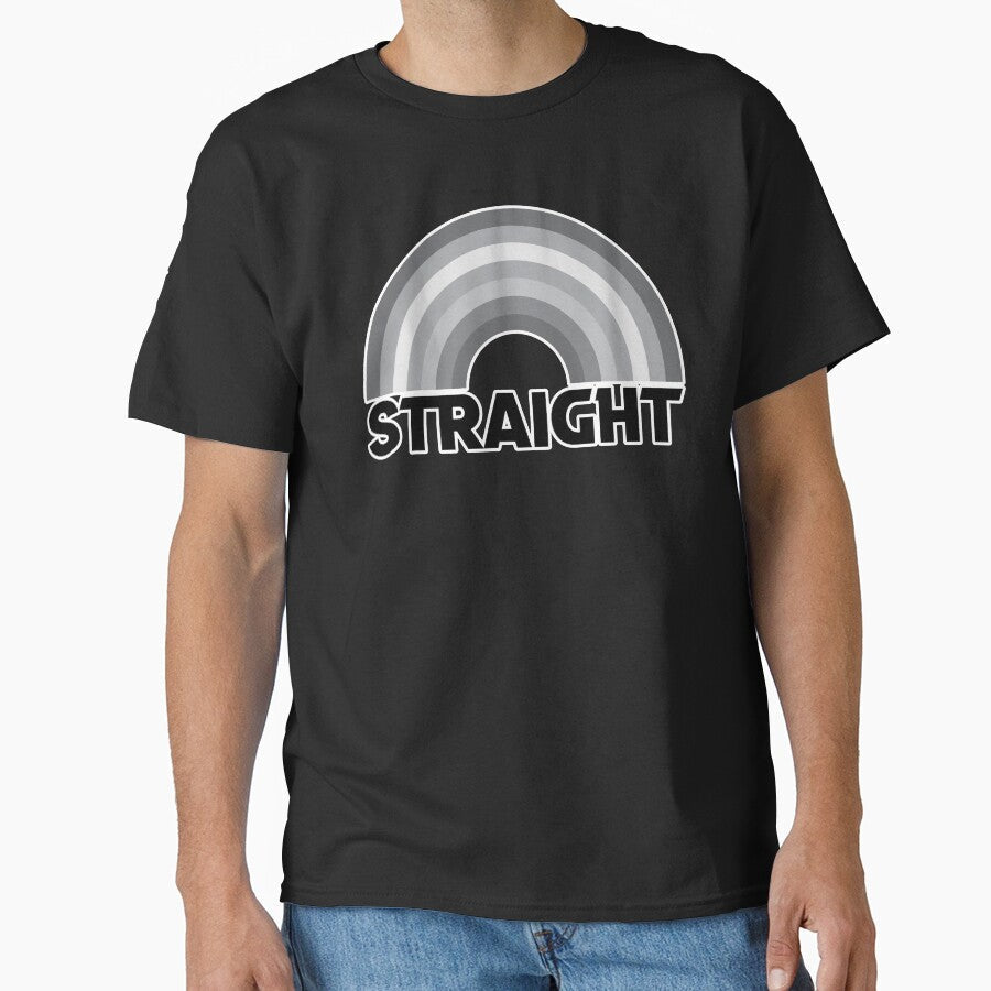 Mono Straight Rainbow by FutureIsRetro - Adult & Kids T-Shirts, Sweatshirts & Hoodies apparel design preview 1
