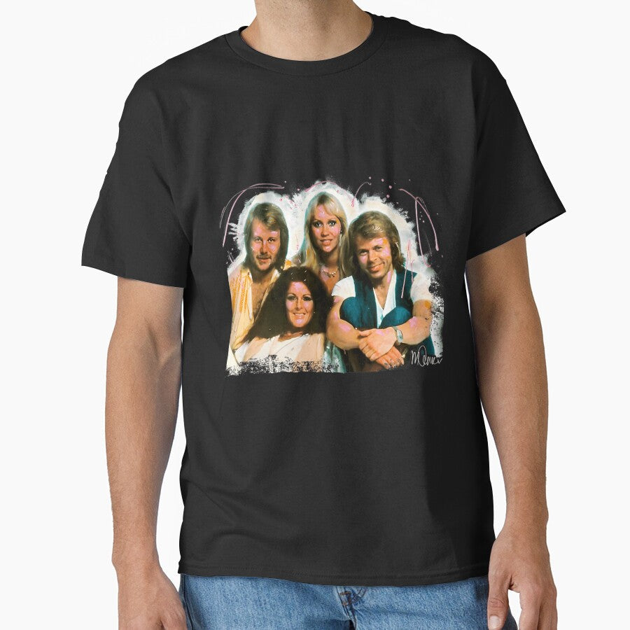 Angel Eyes Portrait Music Legends by sylennt - Adult & Kids T-Shirts, Sweatshirts & Hoodies apparel design preview 1