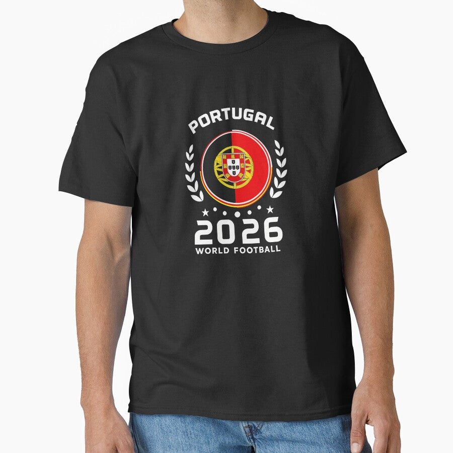 Portugal 2026 World Football Soccer Fan Design - Adult & Kids T-Shirts, Sweatshirts & Hoodies apparel design preview 1