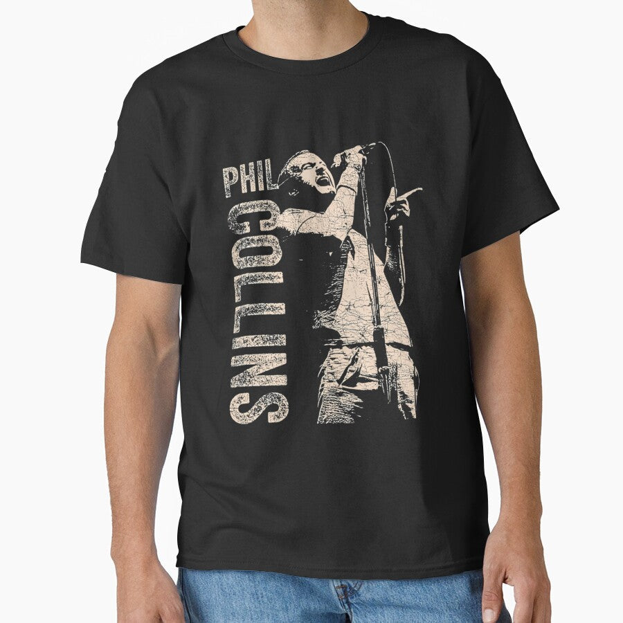 Phil Collins by For Everyone. - Adult & Kids T-Shirts, Sweatshirts & Hoodies apparel design preview 1