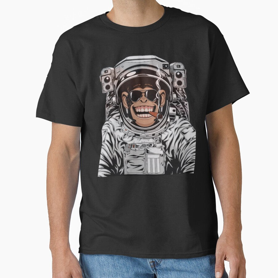 Laughing Astronaut Monkey by Lhadjisdaname - Adult & Kids T-Shirts, Sweatshirts & Hoodies apparel design preview 1
