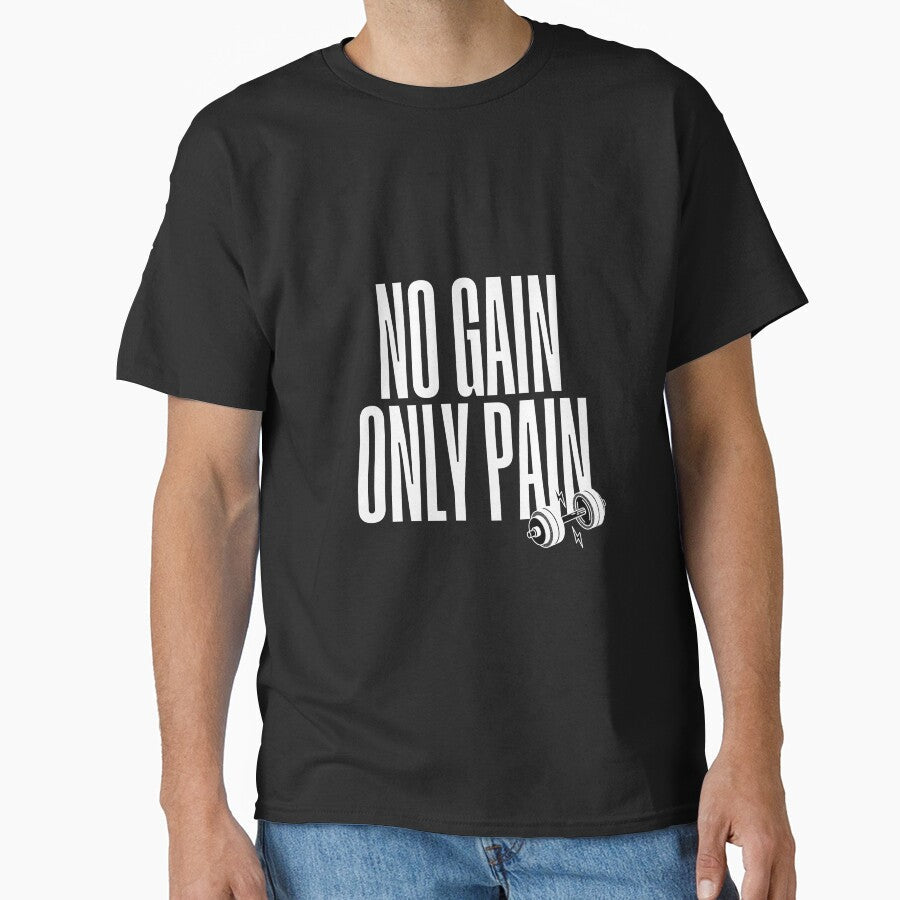 NO GAIN, ONLY PAIN DARK by semihemre - Adult & Kids T-Shirts, Sweatshirts & Hoodies apparel design preview 1