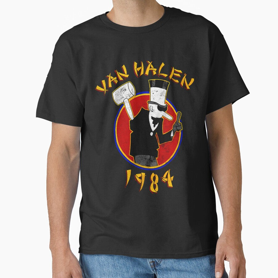 Van Halen Retro by RobertOsterhou - Adult & Kids T-Shirts, Sweatshirts & Hoodies apparel design preview 1