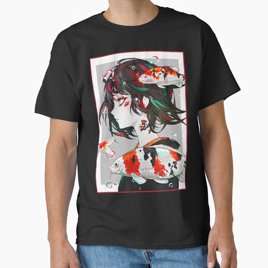 Anime Girl Japanese Aesthetic Otaku by SkylarSin - Adult & Kids T-Shirts, Sweatshirts & Hoodies apparel design preview 1
