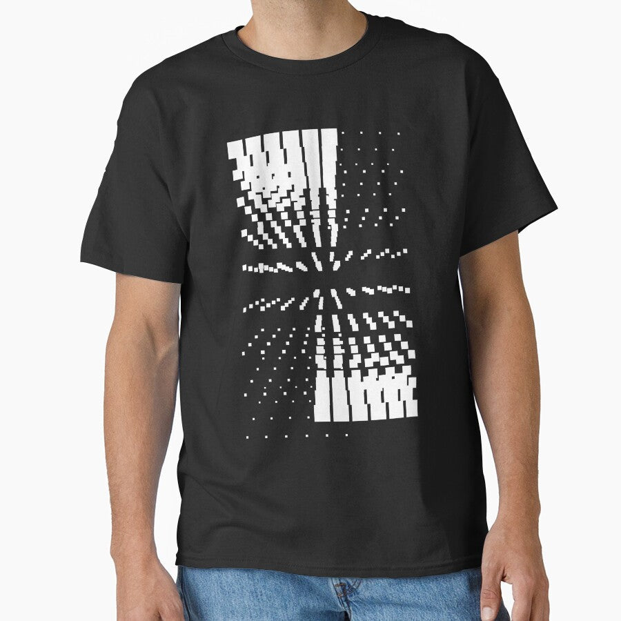 Geometric black and white abstract stars futuristic - Adult & Kids T-Shirts, Sweatshirts & Hoodies apparel design preview 1