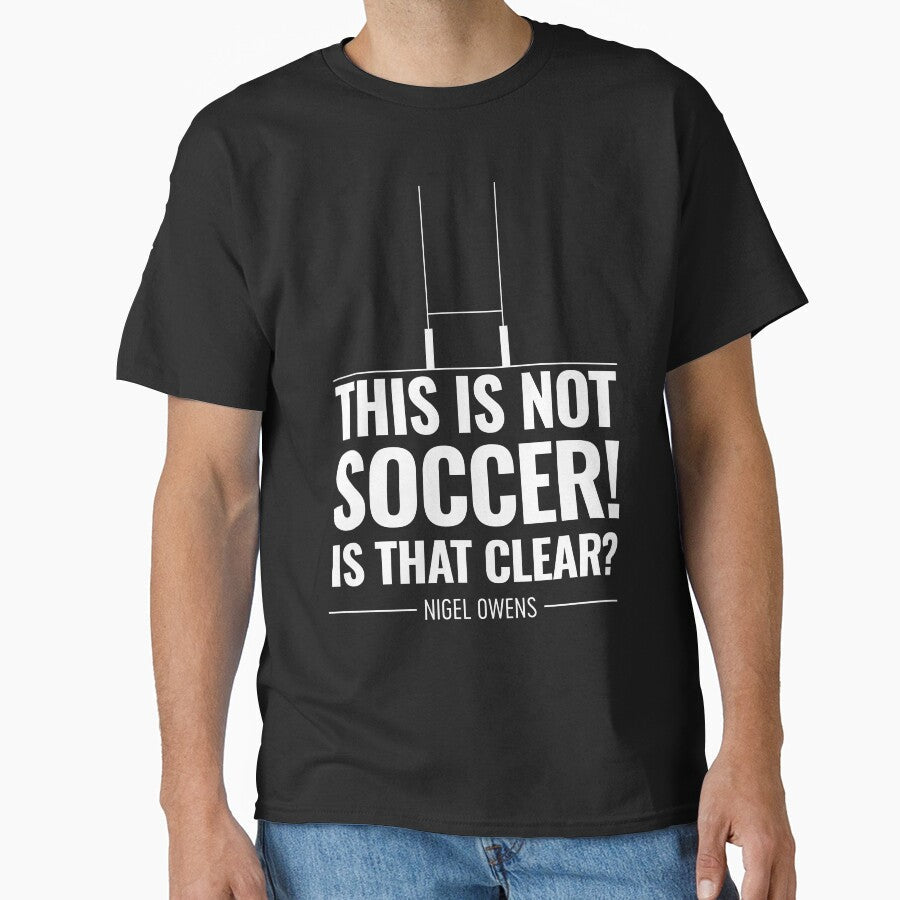 Funny Rugby Referee quote this is not soccer by - Adult & Kids T-Shirts, Sweatshirts & Hoodies apparel design preview 1