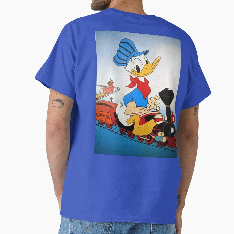 Donald Duck Train Driving by dikyfranzell - Adult & Kids T-Shirts, Sweatshirts & Hoodies apparel design preview 1