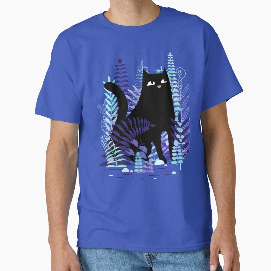The Ferns (Black Cat Version) by littleclyde - Adult & Kids T-Shirts, Sweatshirts & Hoodies apparel design preview 1