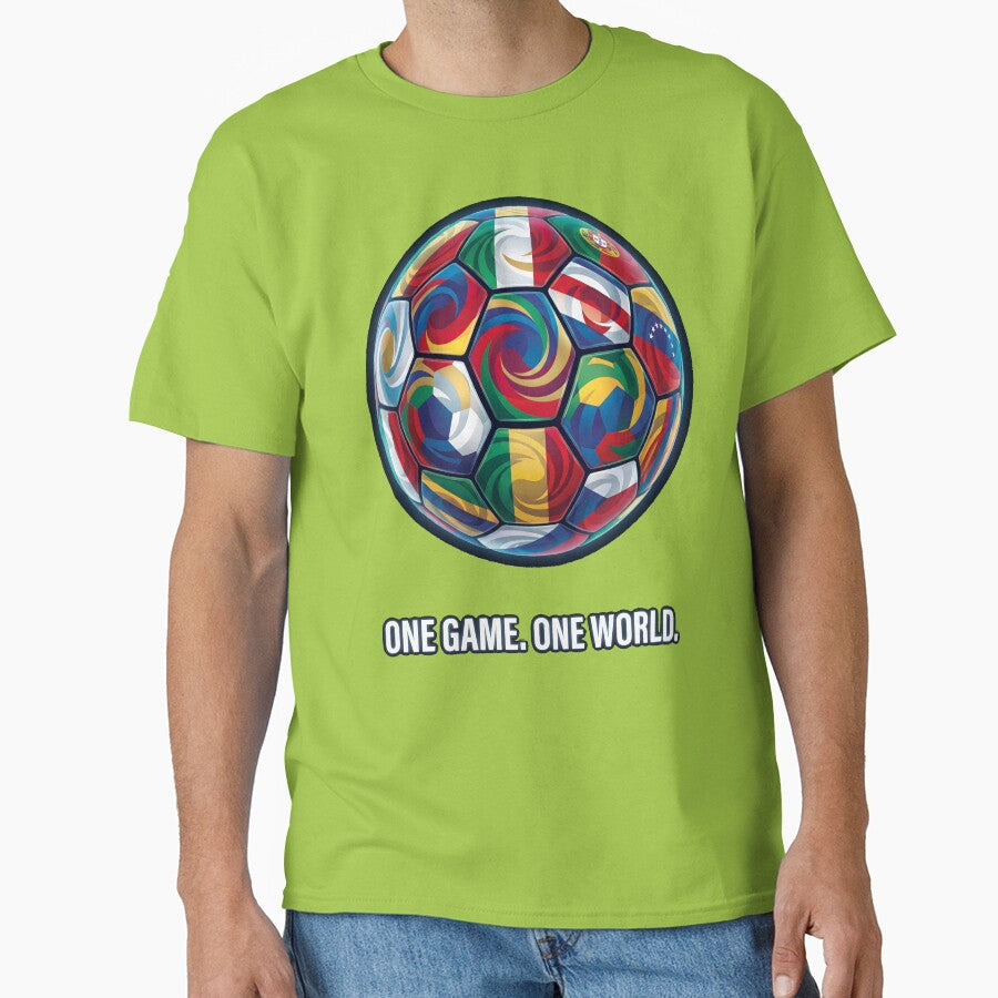 One Game World Football by MerchViz - Adult & Kids T-Shirts, Sweatshirts & Hoodies apparel design preview 1