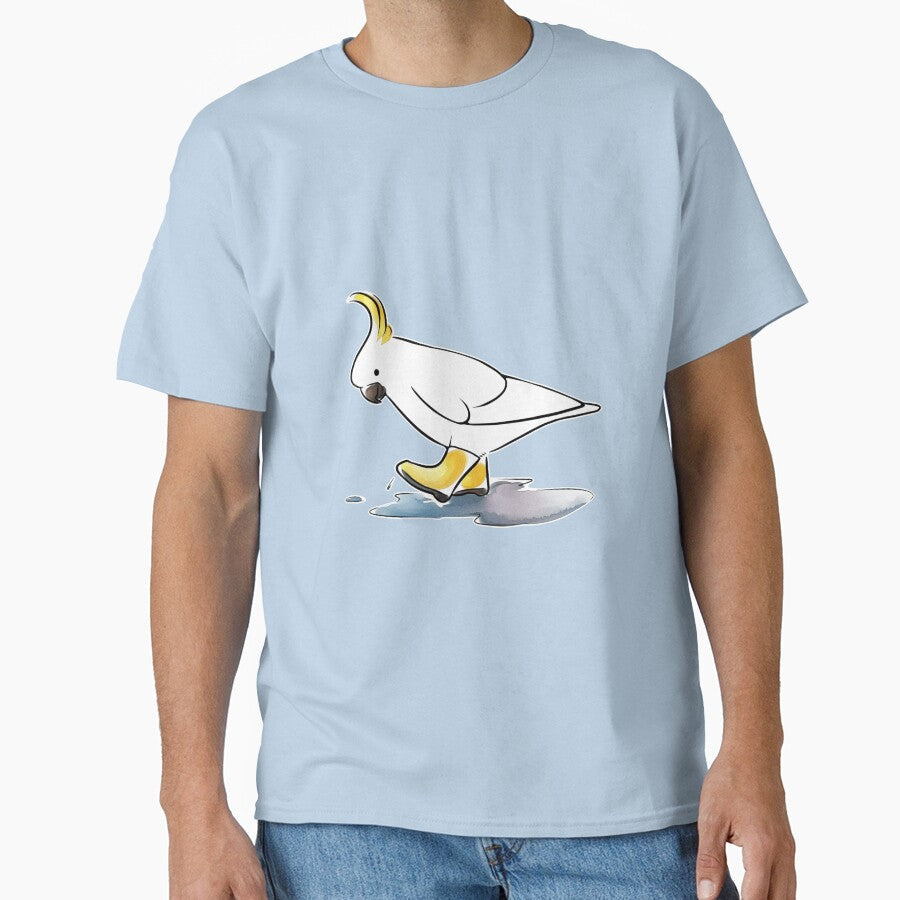 Cockatoo Rain Shoes by KeesKiwi - Adult & Kids T-Shirts, Sweatshirts & Hoodies apparel design preview 1