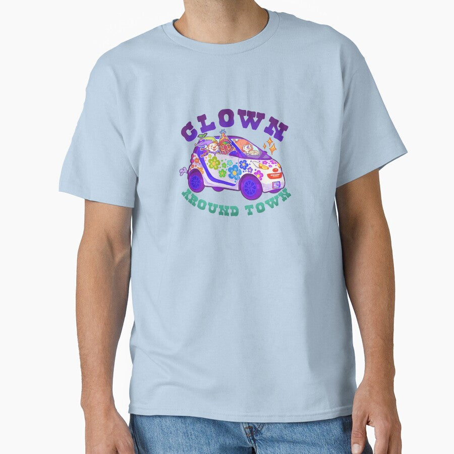 Clown Around Town by Leaf-Whimzy - Adult & Kids T-Shirts, Sweatshirts & Hoodies apparel design preview 1