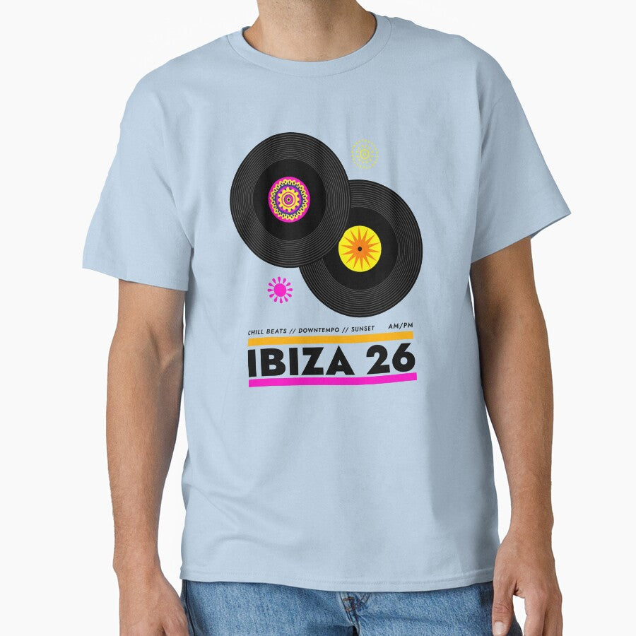 Ibiza 2026 LP Record DJ design by findlost - Adult & Kids T-Shirts, Sweatshirts & Hoodies apparel design preview 1