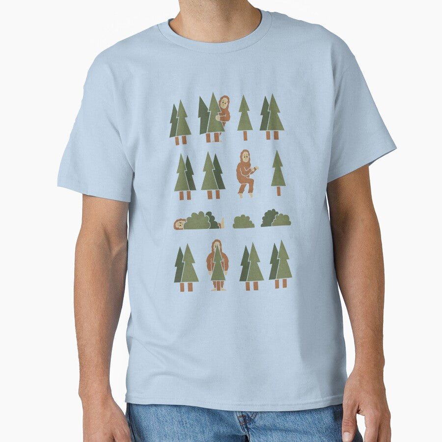 Bigfoot Forest by HandsOffMyDinosaur - Adult & Kids T-Shirts, Sweatshirts & Hoodies apparel design preview 1