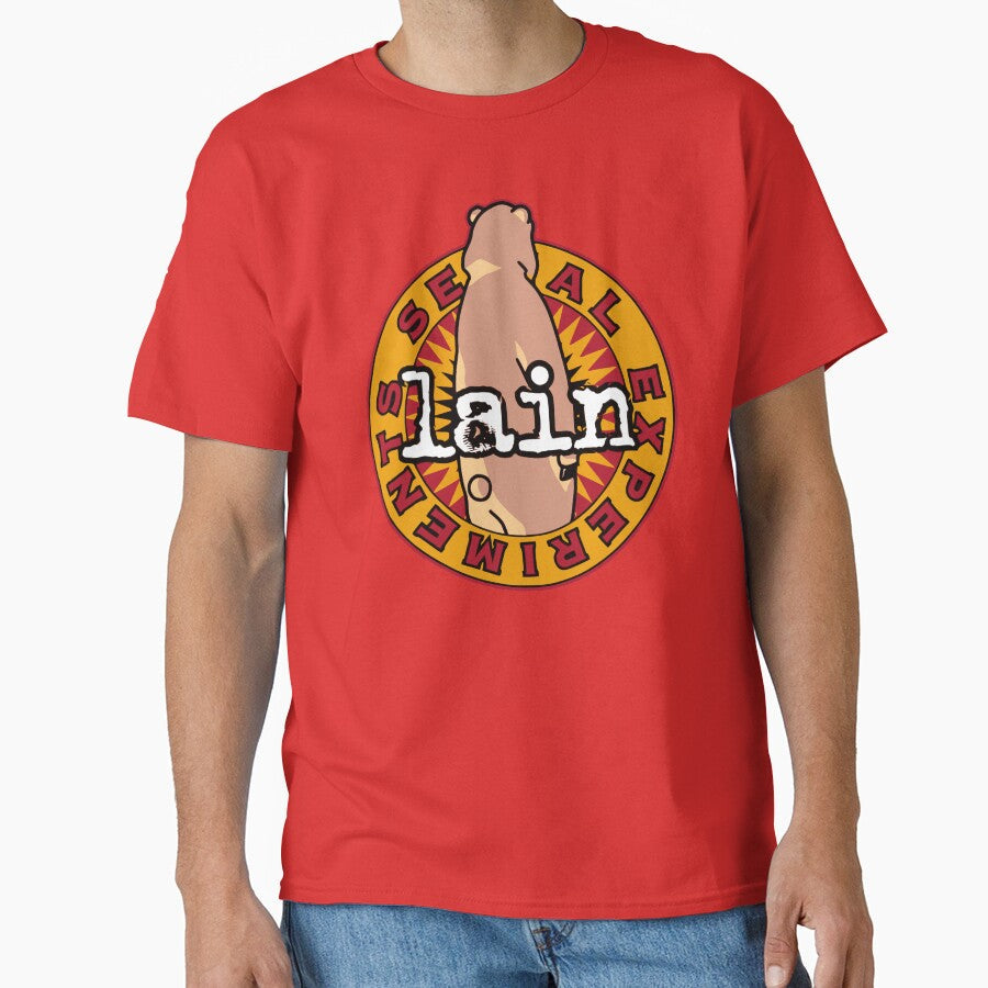 Serial Experiments Lain Bear Logo by eg-berlin - Adult & Kids T-Shirts, Sweatshirts & Hoodies apparel design preview 1