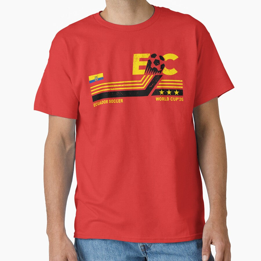 Ecuador Soccer World 2026 by CARLOSCASTORES - Adult & Kids T-Shirts, Sweatshirts & Hoodies apparel design preview 1