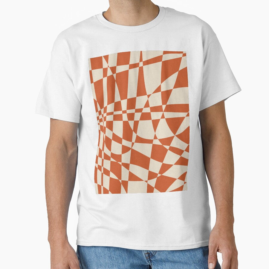 Check Glass Glitch Tuscany by karanwashere - Adult & Kids T-Shirts, Sweatshirts & Hoodies apparel design preview 1