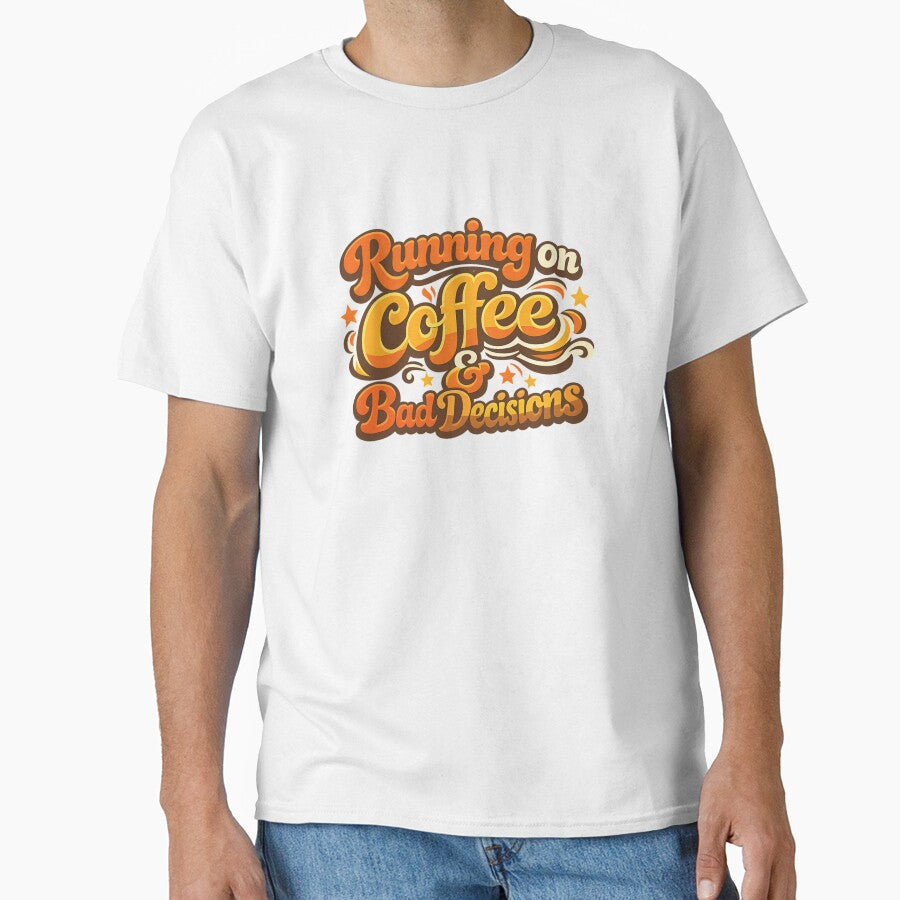 Powered by Coffee Questionable Choices ORNIXA - Adult & Kids T-Shirts, Sweatshirts & Hoodies apparel design preview 1