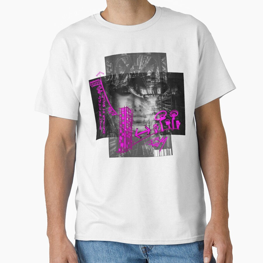 Cyberpunk Graffiti Portrait Glitchcore Punk Noise Art - Adult & Kids T-Shirts, Sweatshirts & Hoodies apparel design preview 1