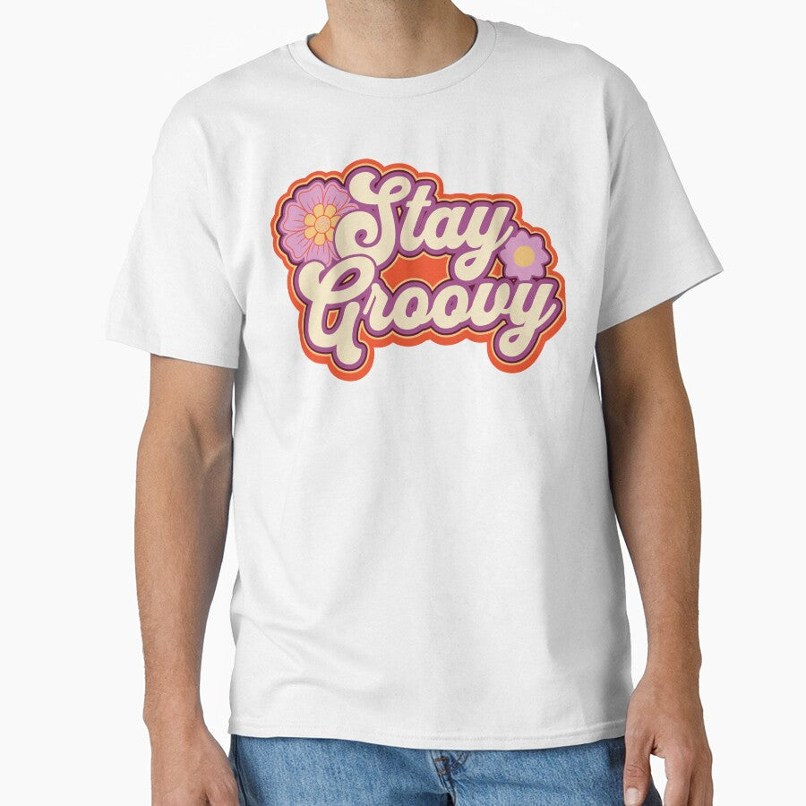 Stay Groovy Retro Art by Mariana Piana - Adult & Kids T-Shirts, Sweatshirts & Hoodies apparel design preview 1