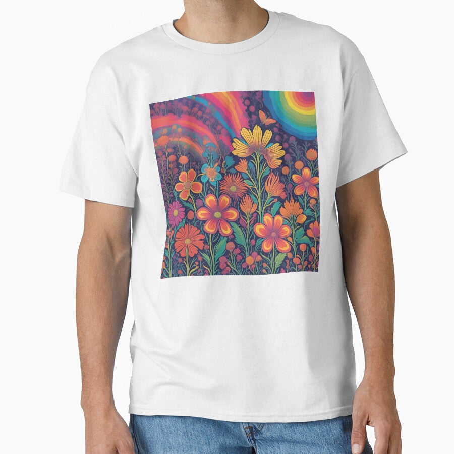 Groovy Flowers by Bradley-Designs - Adult & Kids T-Shirts, Sweatshirts & Hoodies apparel design preview 1