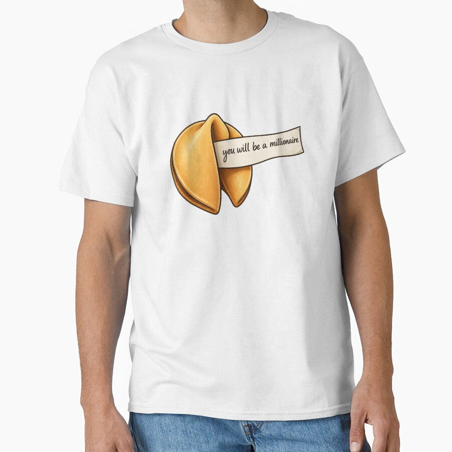 Funny Fortune Cookie Millionaire Quote by FEEL GOOD - Adult & Kids T-Shirts, Sweatshirts & Hoodies apparel design preview 1
