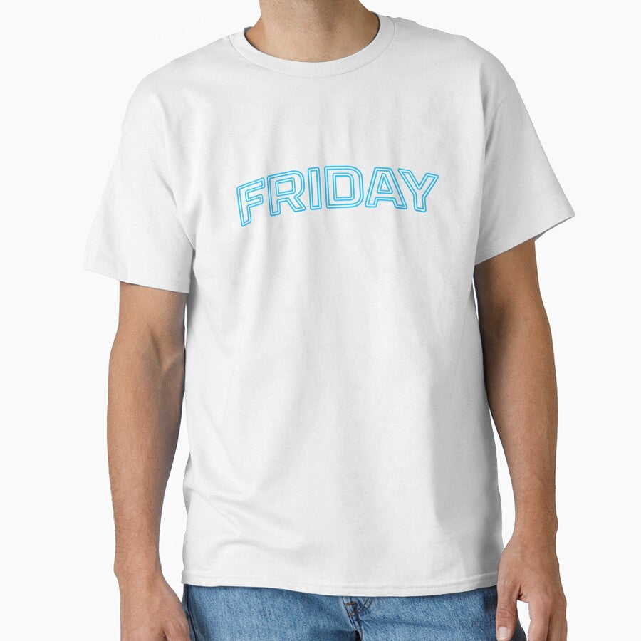 FRIDAY Neon Cyberpunk Typography Design by MartBook - Adult & Kids T-Shirts, Sweatshirts & Hoodies apparel design preview 1