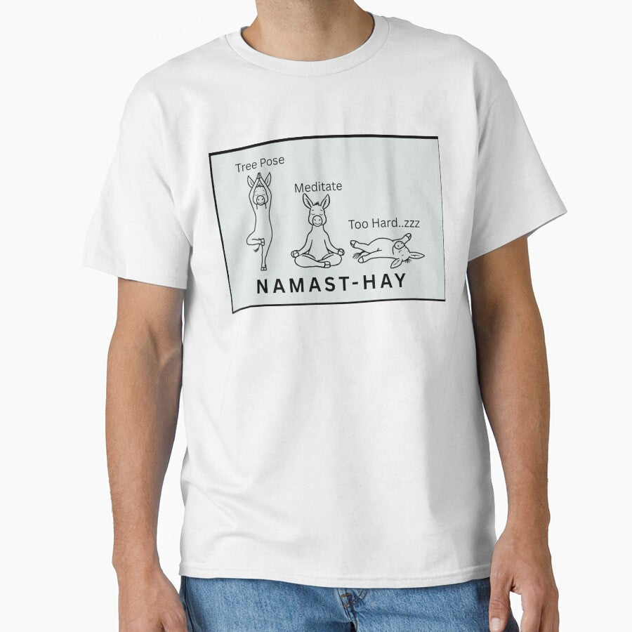Yoga Pose Funny Animal Print by OneStopDonkeyShop - Adult & Kids T-Shirts, Sweatshirts & Hoodies apparel design preview 1