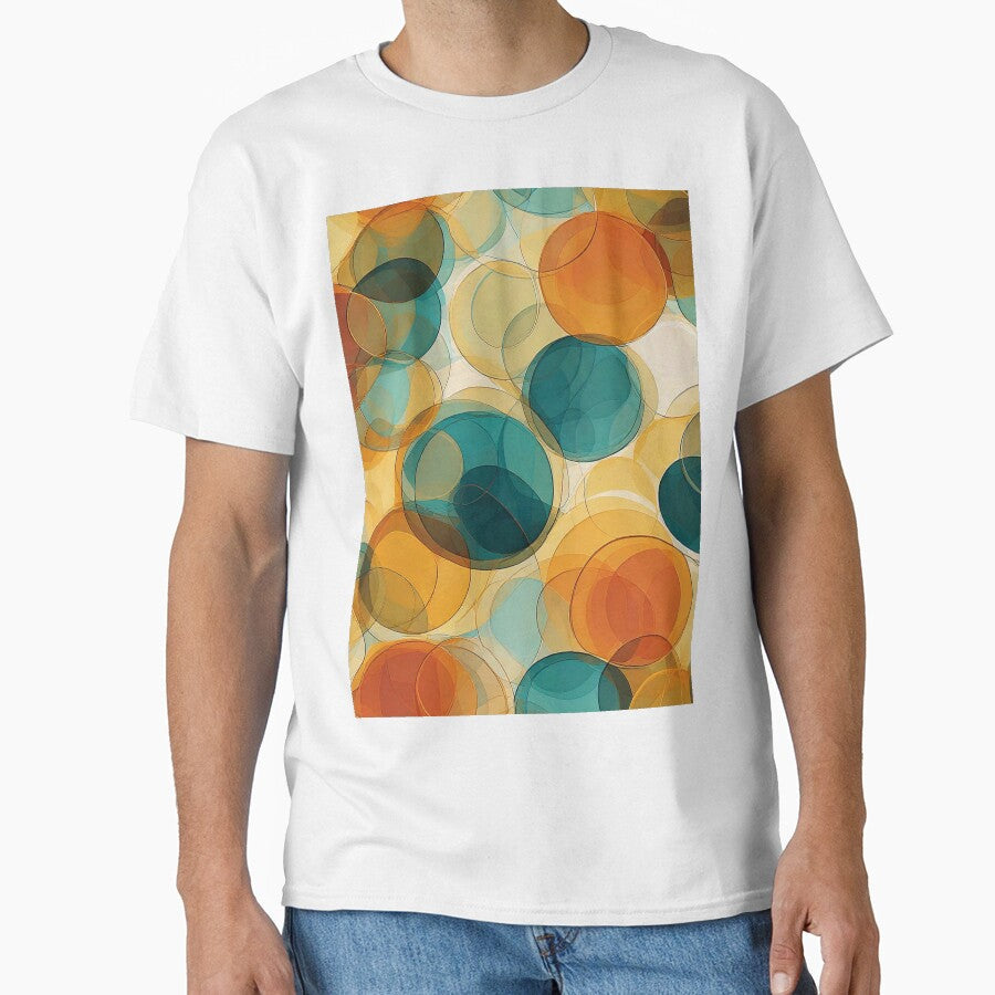 Retro Overlapping Circles by Designbes - Adult & Kids T-Shirts, Sweatshirts & Hoodies apparel design preview 1
