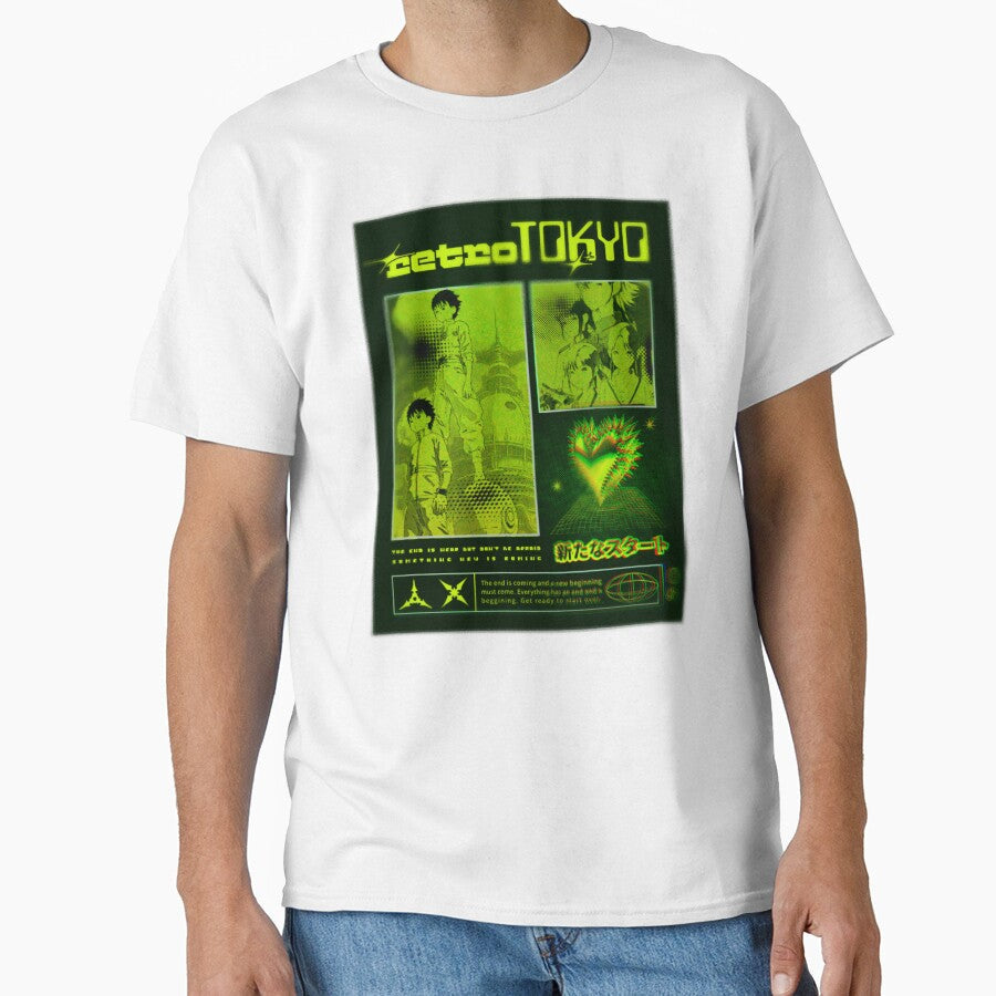 Tokio Anime Retro, Intensive Summer by Eteriano - Adult & Kids T-Shirts, Sweatshirts & Hoodies apparel design preview 1