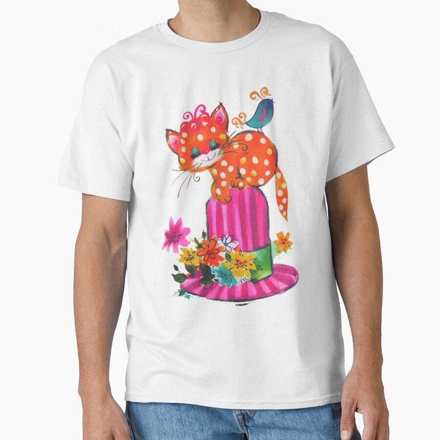 Cat On Hat by DukeGroovy - Adult & Kids T-Shirts, Sweatshirts & Hoodies apparel design preview 1