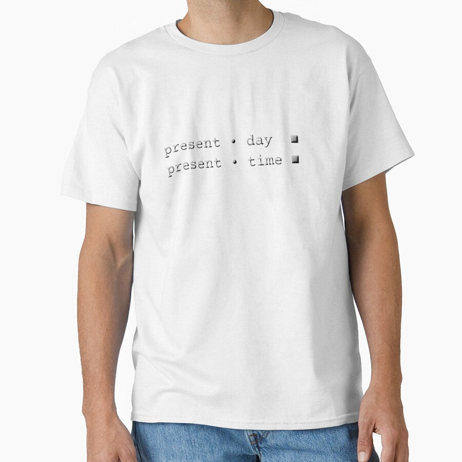 PRESENT DAY TIME [layer english] by YKanno - Adult & Kids T-Shirts, Sweatshirts & Hoodies apparel design preview 1