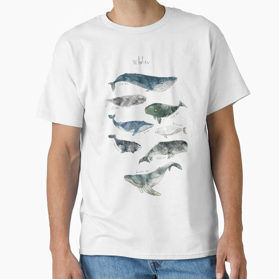 Whales by Amy Hamilton - Adult & Kids T-Shirts, Sweatshirts & Hoodies apparel design preview 1