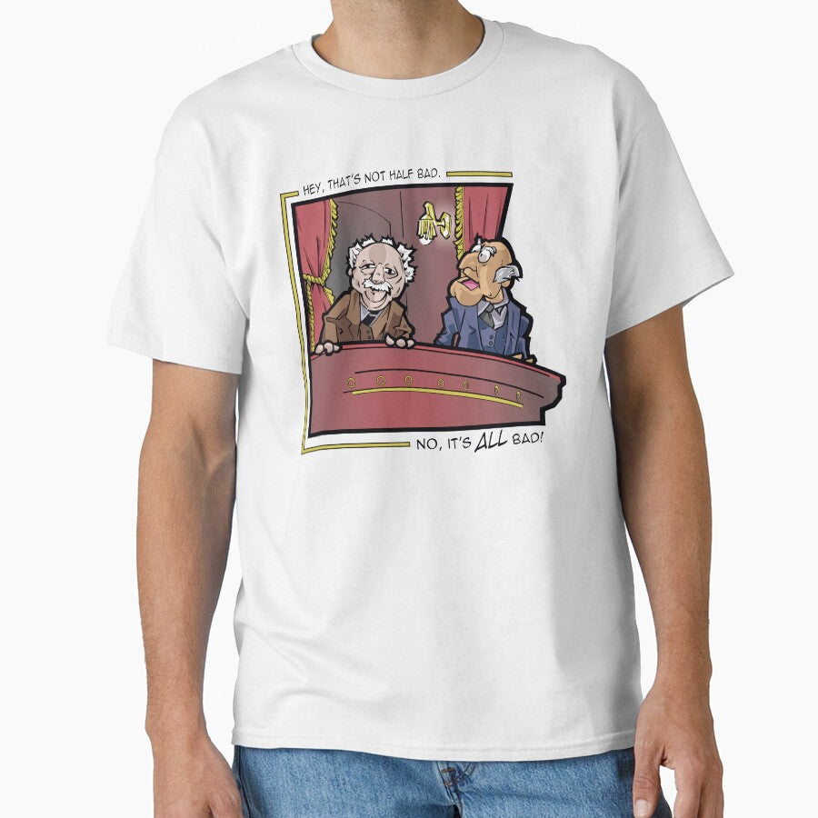 Statler and Waldorf: The Hecklers by Action-Nate - Adult & Kids T-Shirts, Sweatshirts & Hoodies apparel design preview 1