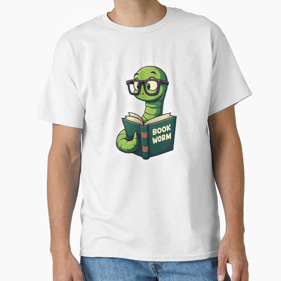 Bookworm Worm by BysonDesigns - Adult & Kids T-Shirts, Sweatshirts & Hoodies apparel design preview 1