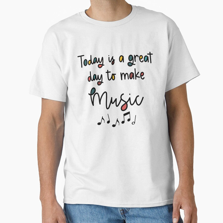 Great Day to Make Music by haleyeahdesign - Adult & Kids T-Shirts, Sweatshirts & Hoodies apparel design preview 1