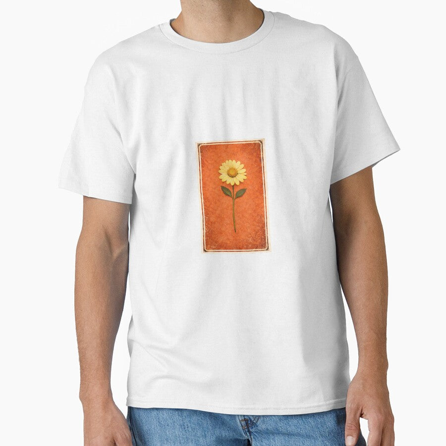 Electric Herbarium Golden Daisy by Dreamweavemerch - Adult & Kids T-Shirts, Sweatshirts & Hoodies apparel design preview 1