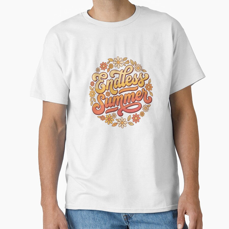 Retro Endless Summer Floral by LyoniHERA - Adult & Kids T-Shirts, Sweatshirts & Hoodies apparel design preview 1