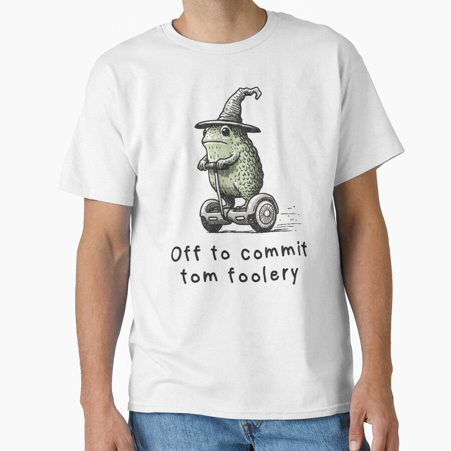 Off to Commit Tomfoolery Frog Wizard Mischief Meme by - Adult & Kids T-Shirts, Sweatshirts & Hoodies apparel design preview 1