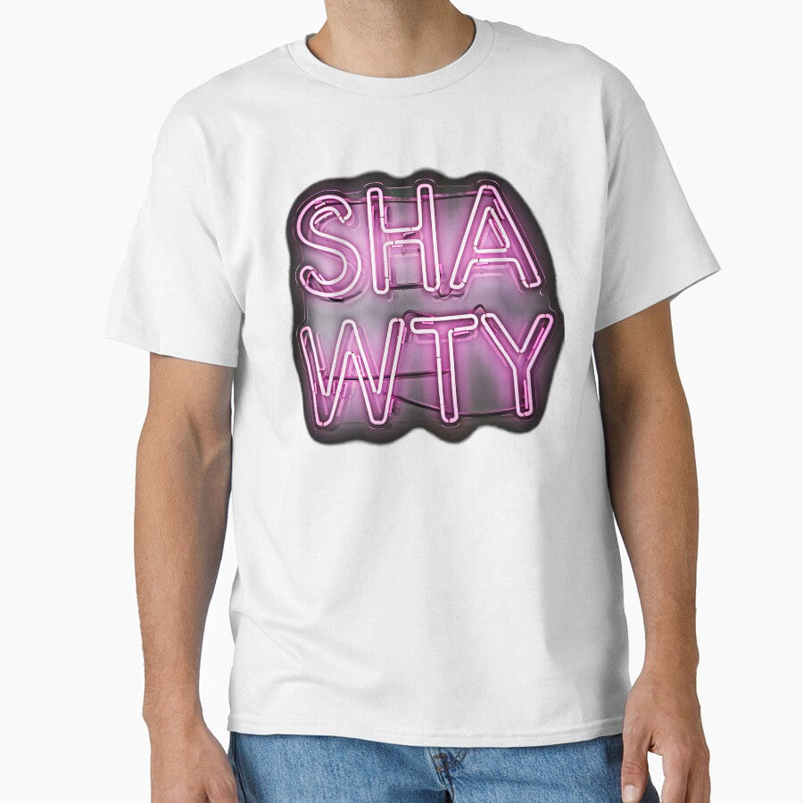 Shawty Neon Glow Retro Urban Sign Art by ZingZest - Adult & Kids T-Shirts, Sweatshirts & Hoodies apparel design preview 1
