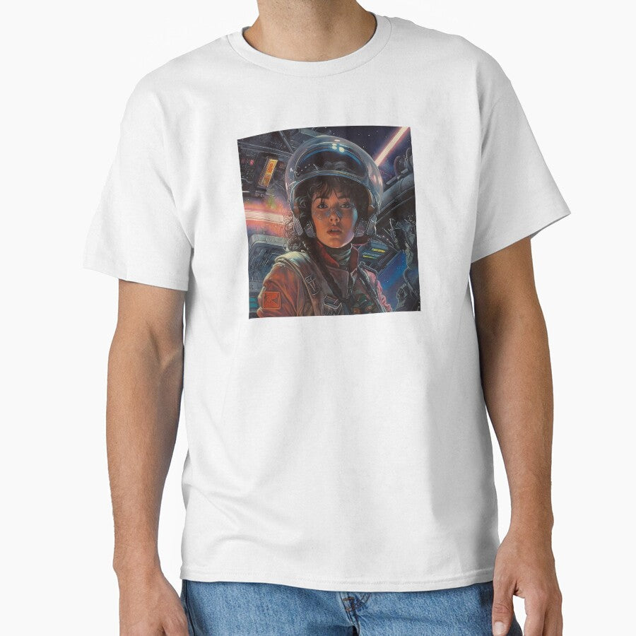 Retro 1980s SciFi Art by Spiralysis - Adult & Kids T-Shirts, Sweatshirts & Hoodies apparel design preview 1